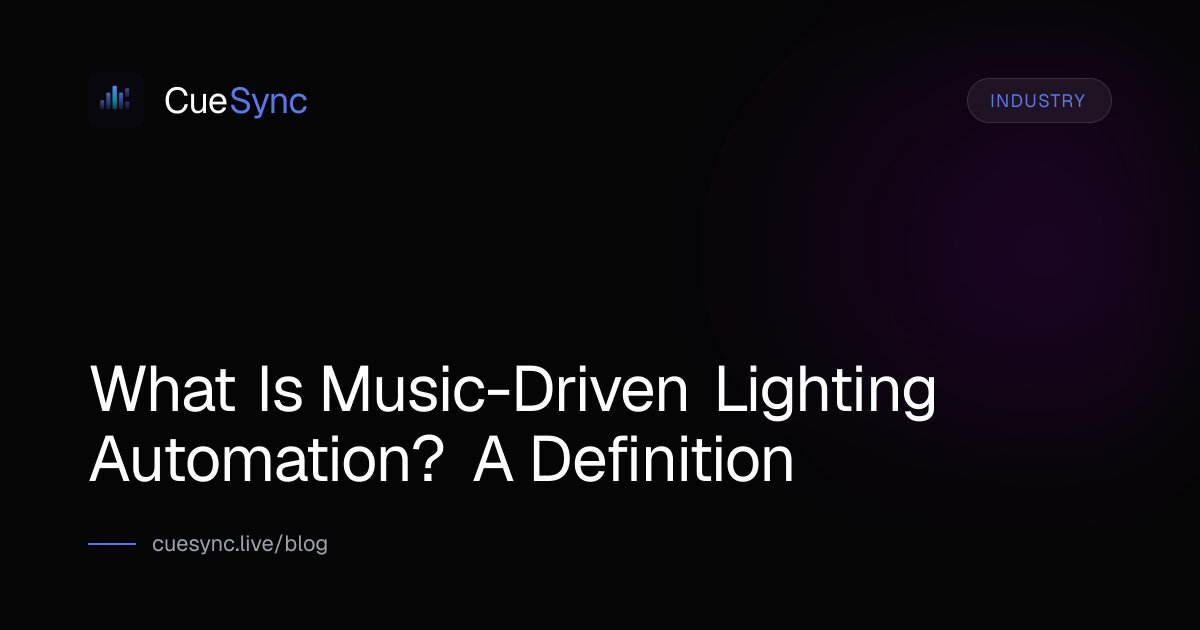 What Is Music-Driven Lighting Automation? (Definition, How It Works ...
