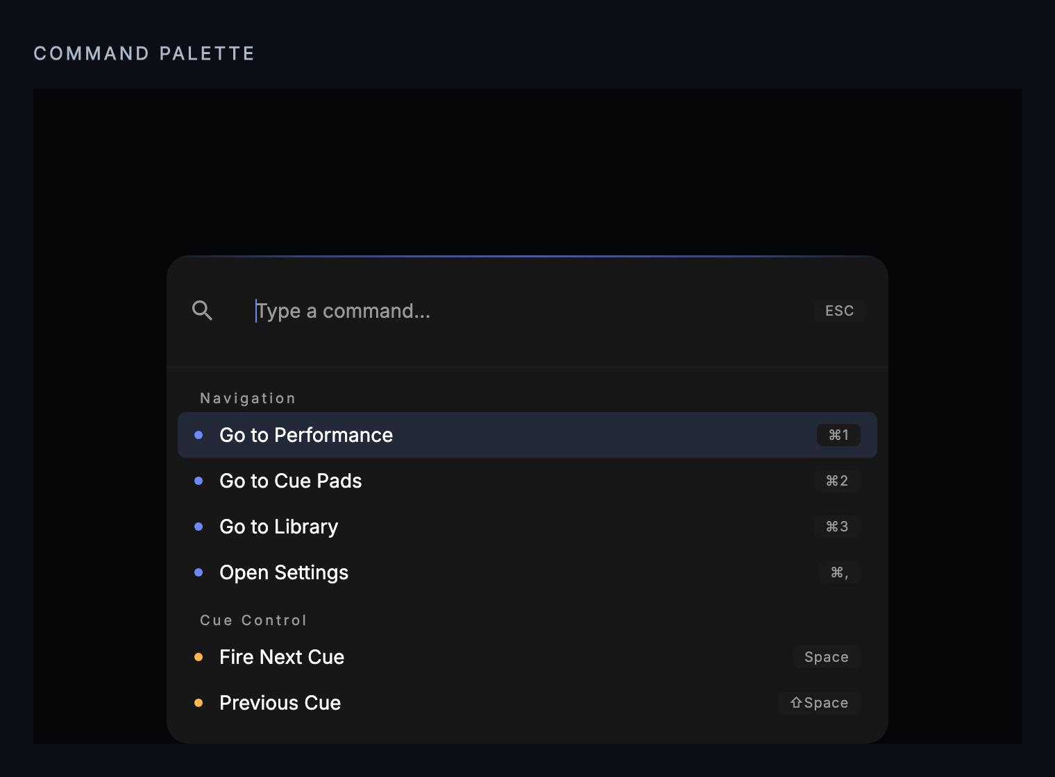 Command Palette
