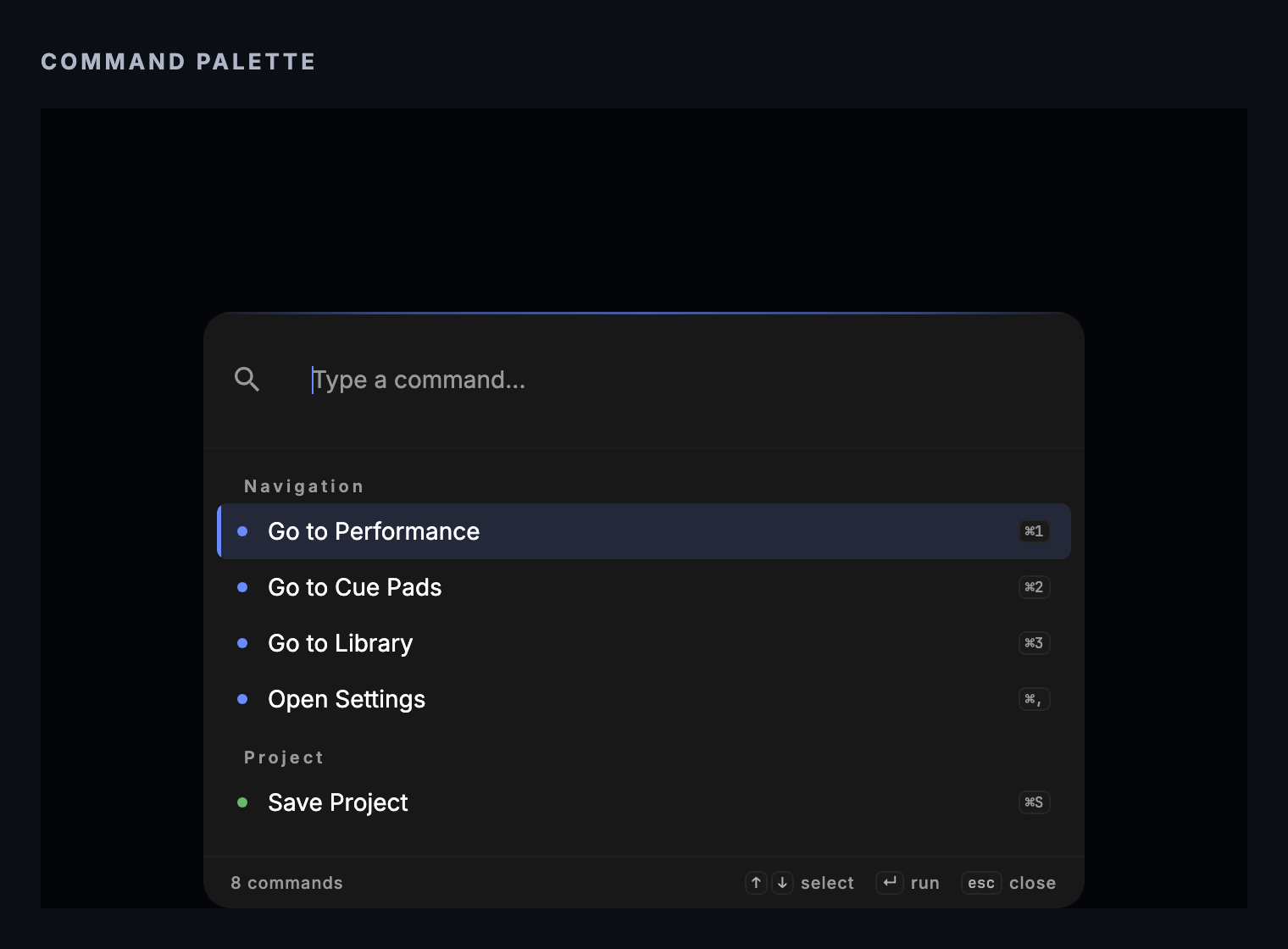 Command Palette