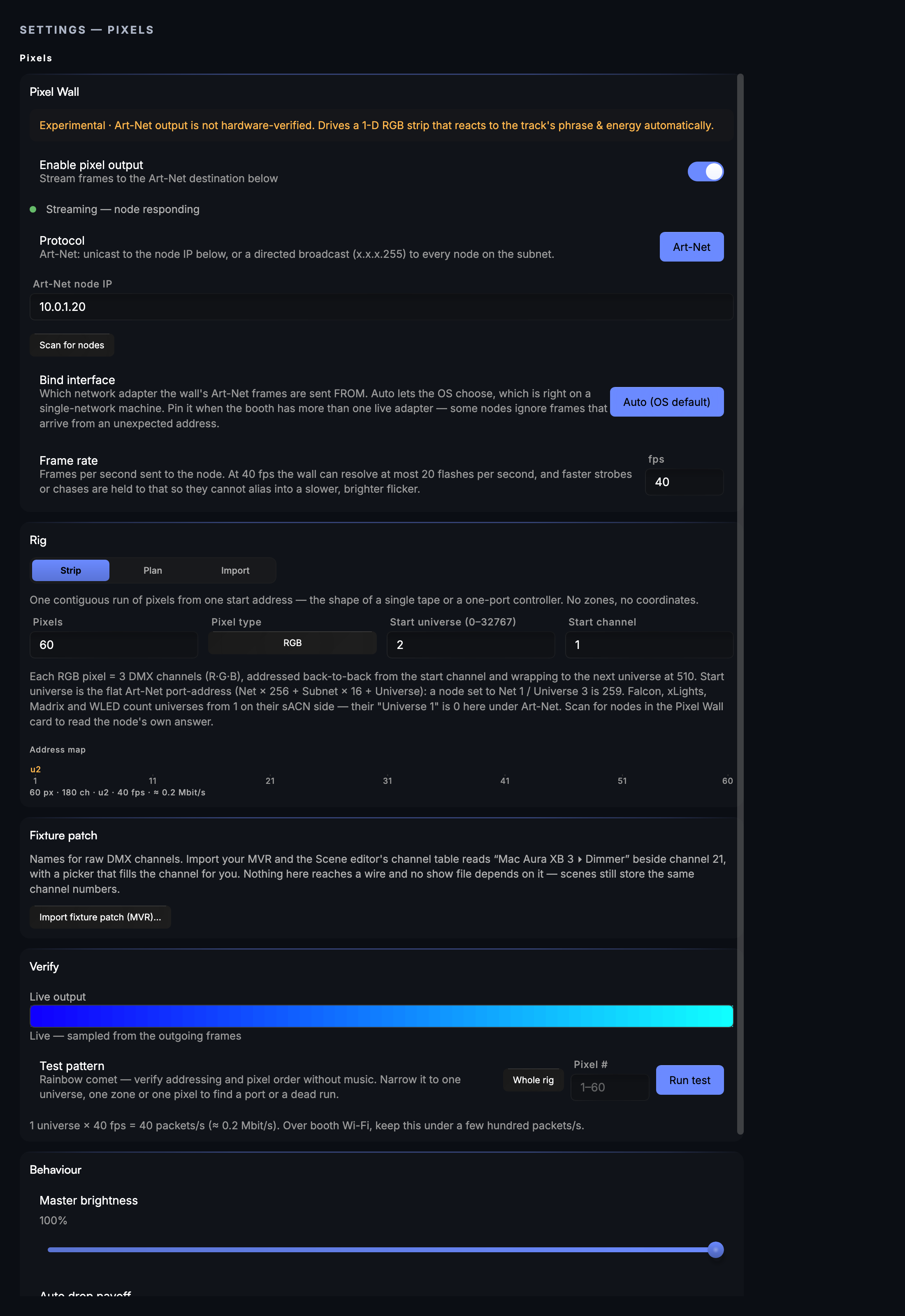 Settings → Pixels